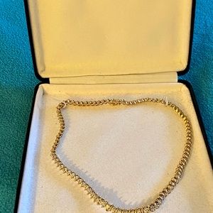 Pre-owned Diamond 18” inches 14k Necklace.